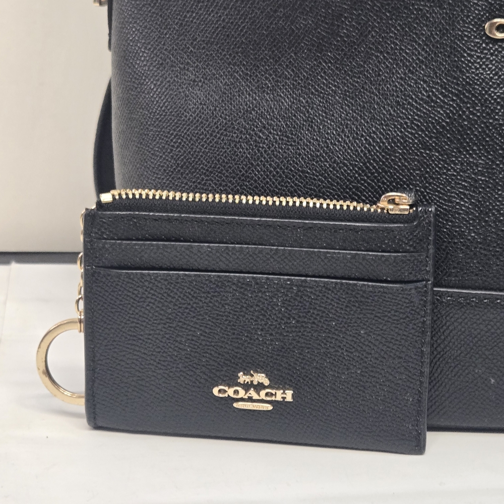 Coach Black Backpack with Gold Accents And Wallet - Picture 5 of 10